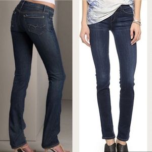 Goldsign jeans size 4 misfit women's blue denim low rise straight leg